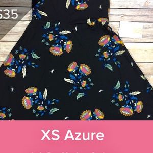 LuLaRoe Azure A-line Skirt w/ elastic waistband